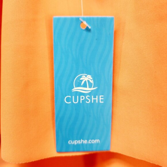 CUPSHE Women's Swimsuit Ruffle Trim Belly Concealing One Piece Swimwear Size 2X - Picture 11 of 13